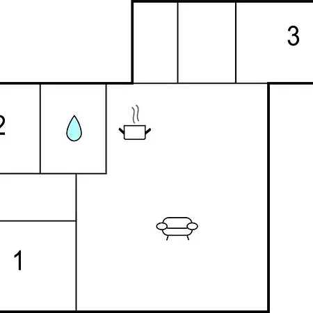 Сasa de vacaciones 3 Bedroom Awesome In *